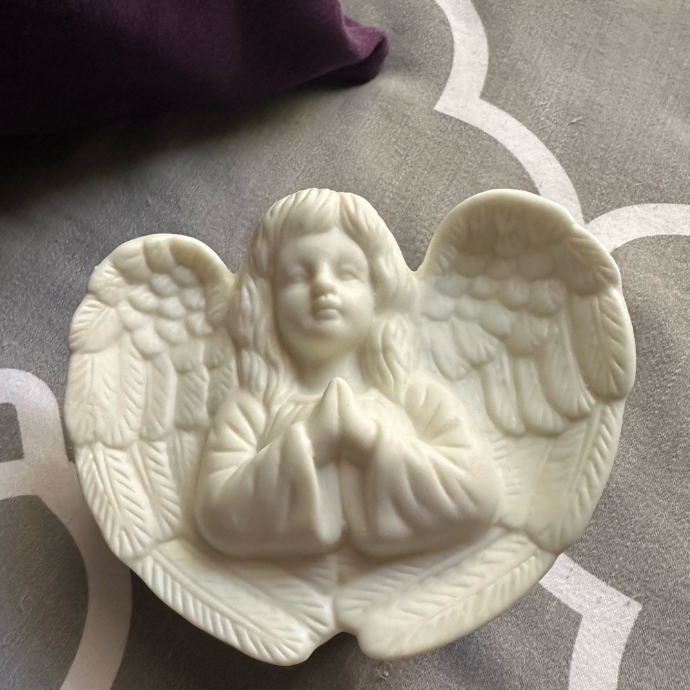 Porcelain Angel Trinket Box with Lid